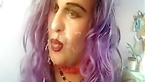 Sexy brunette hair shows off her tight body