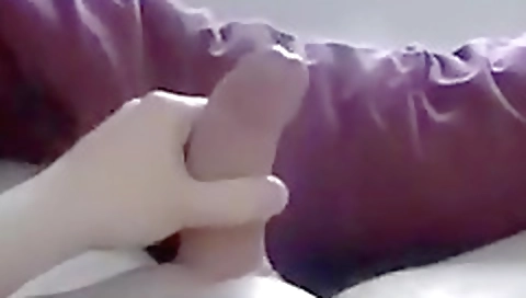 She gets her pussy drilled with dildo