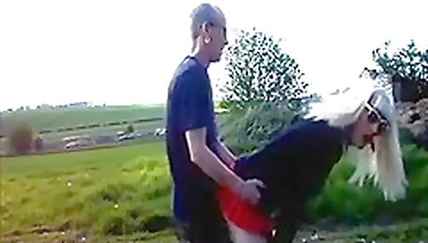 Sexy blonde babe with her pussy