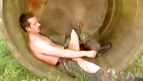 Mature woman with her feet