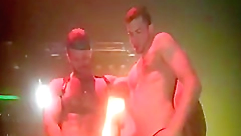 Two girls get their pussies fucked by a dildo