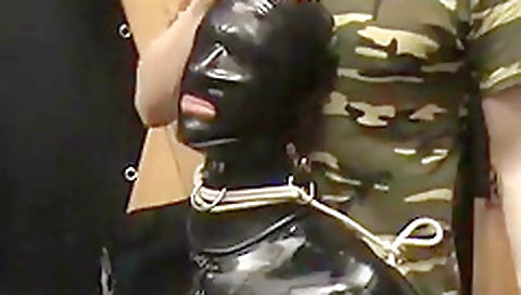 Blonde cutie with large sex in aler wearing