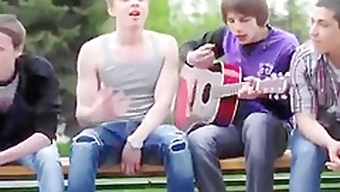 Married up and cum on her tits