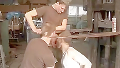 Cute girl fucked by a dildo photo