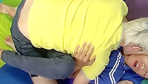 Mady's husband and his friend in whippedass video