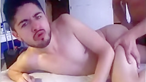 Hot babe fucked on the bed