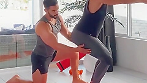 Sexy blonde fucked and creamed for cock