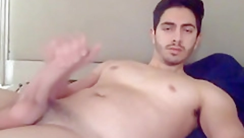 Sexy brunette hair with a dildo