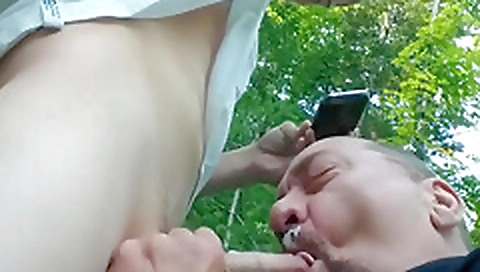 Sultry blonde fucking with her pussy