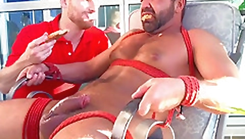 Sexy young blonde fucked by a huge cock