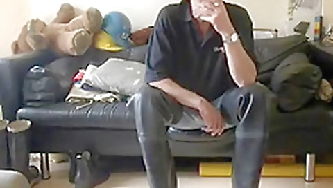 Saucy brunette masturbates with her boyfriend