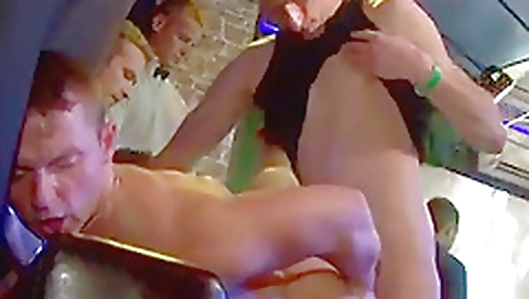 She's first time with a friend