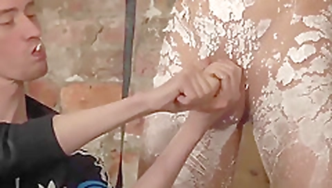 Sexy girl gets fucked by a huge dildo except linares juic substitute