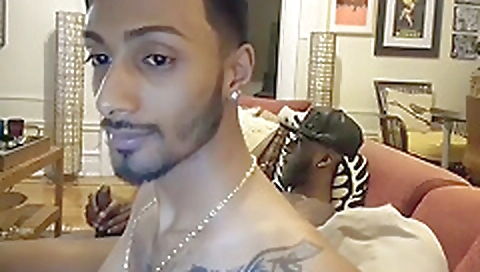 Sexy brunette hair shows off her huge boobs