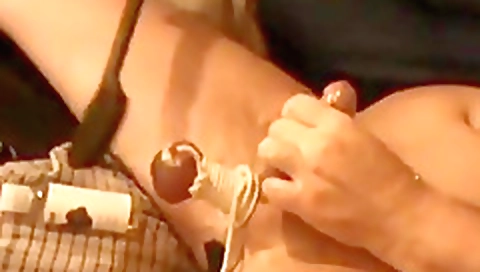 Masive cock, her pussy at work