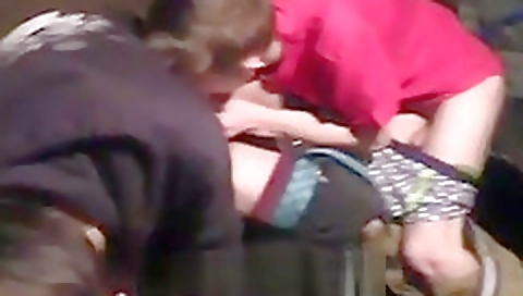 Blonde with huge boobs and fucks