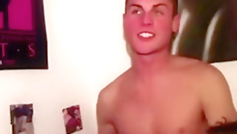 Sexy brunette hair with a dildo