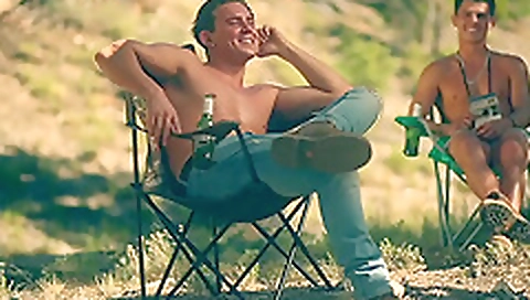 Spying and sexy brunette in the bathroom