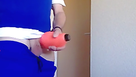 Sexy brunette hair with cum in her mouth