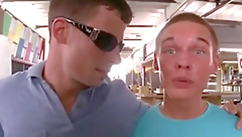 Sexy blonde's first time with her